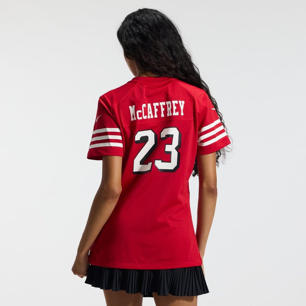 Christian McCaffrey San Francisco 49ers Women's Player Jersey - Scarlet