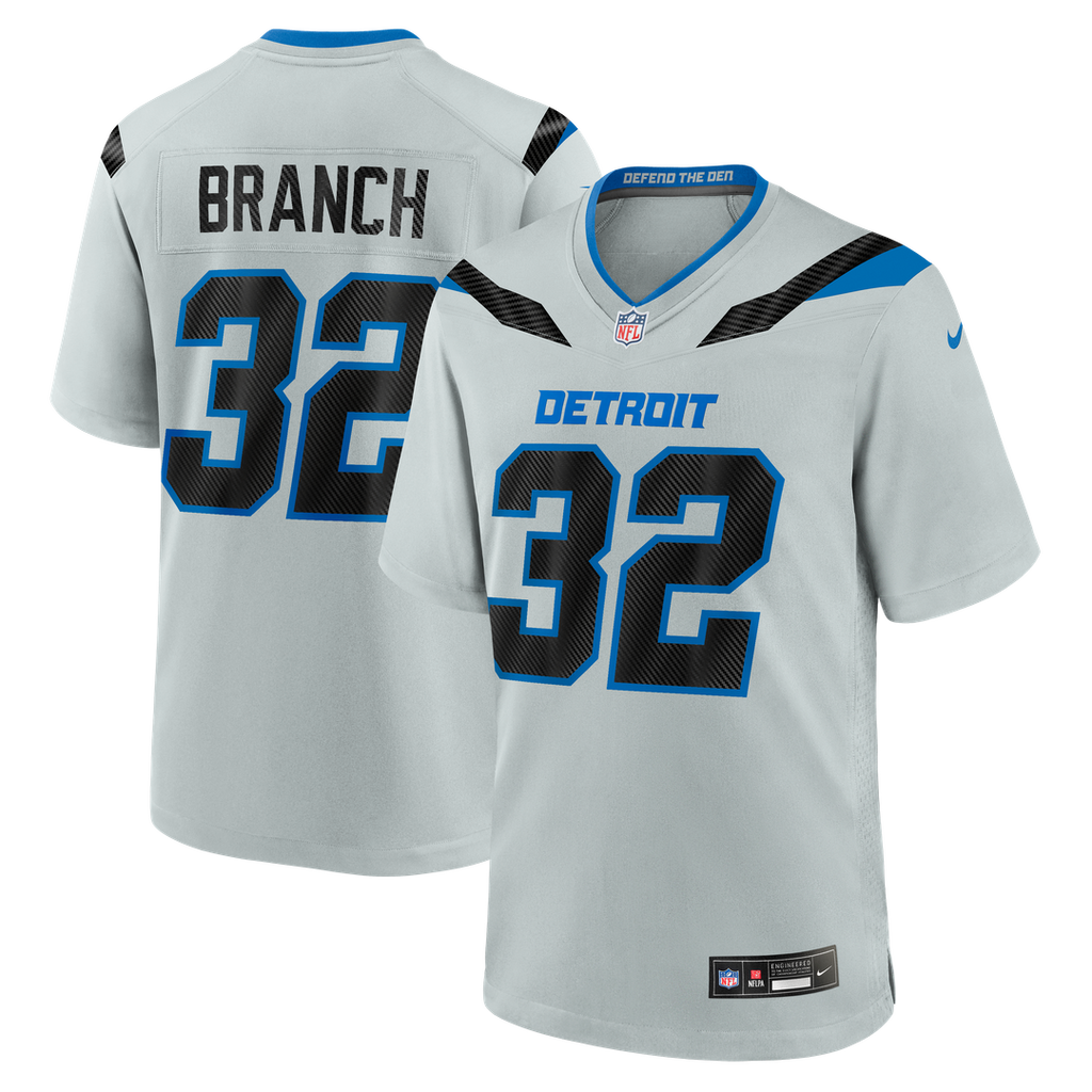 Brian Branch Detroit Lions 2026 Rivalries Collection Game Jersey - Silver