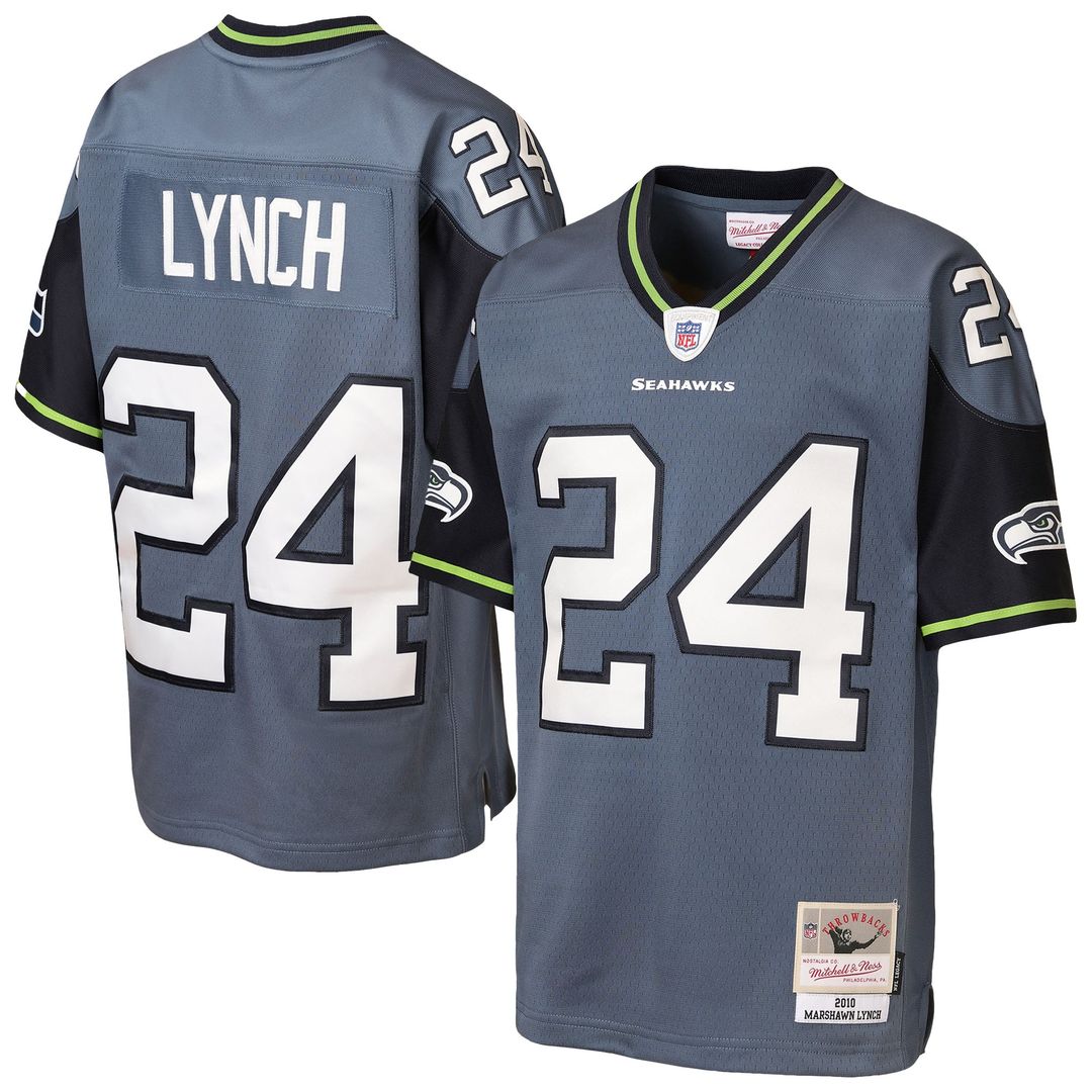 Marshawn Lynch Seattle Seahawks Youth Legacy Jersey - Blue