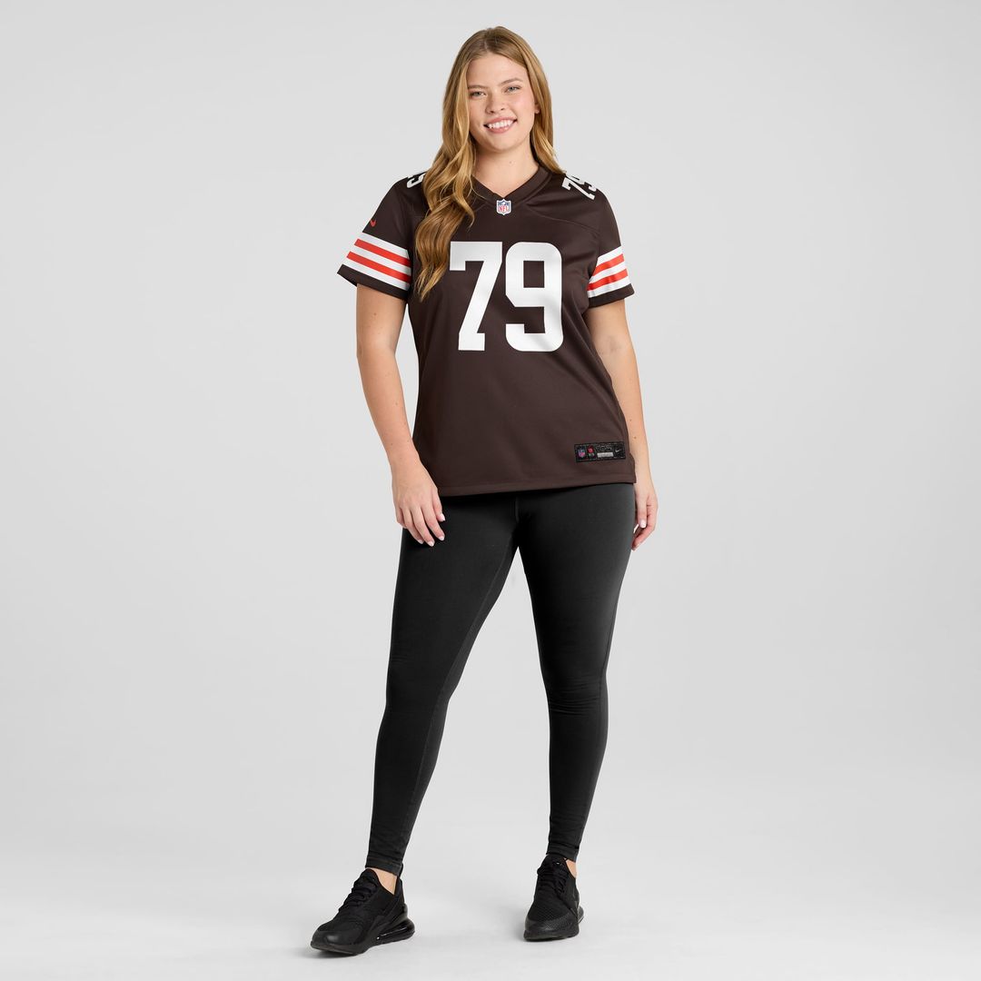 Dawand Jones Cleveland Browns Women's Team Game Jersey - Brown