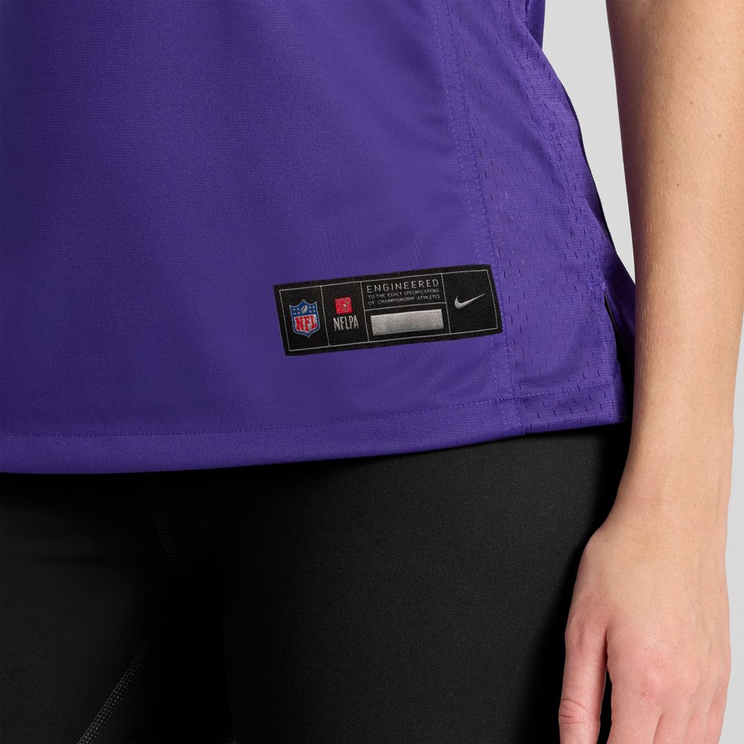 Joe Huber Minnesota Vikings Women's Team Game Jersey - Purple