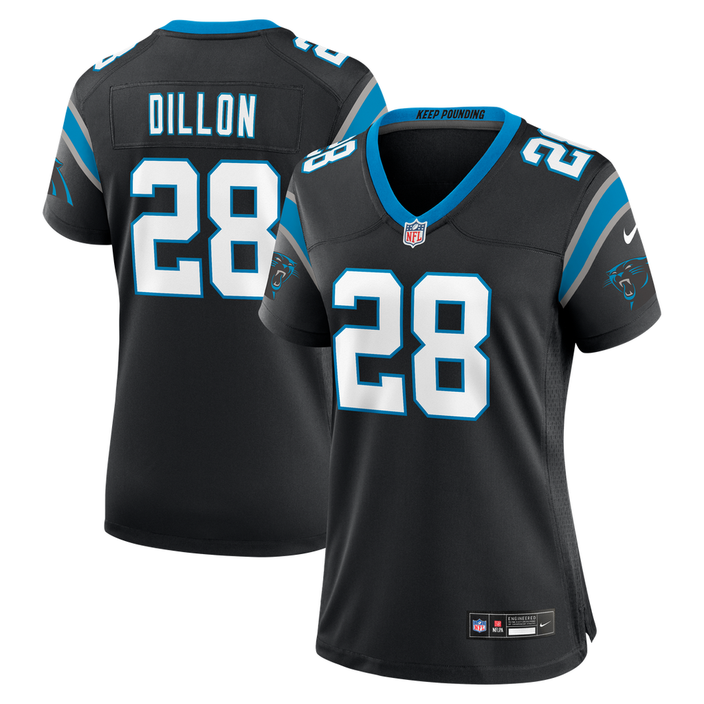 AJ Dillon Carolina Panthers Women's Team Game Jersey - Black