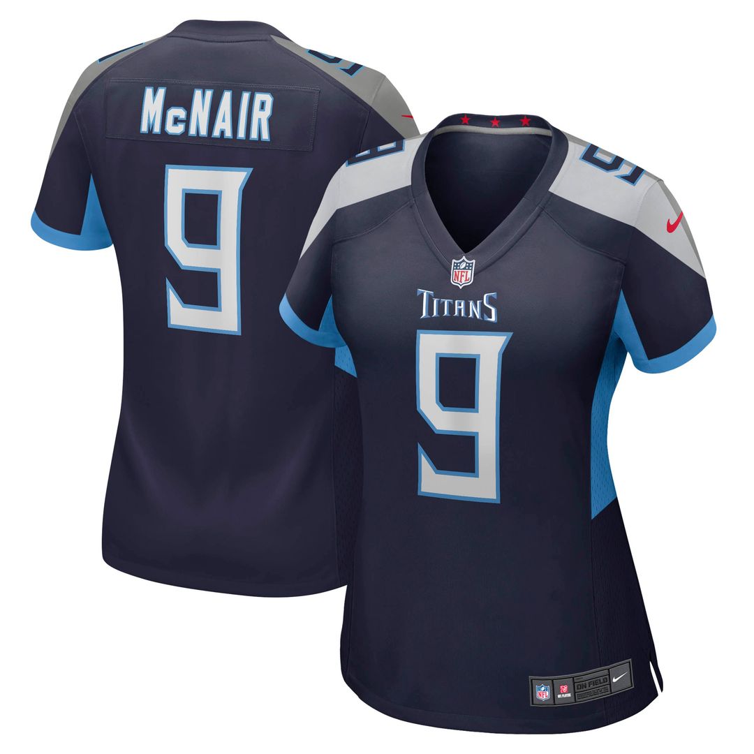 Steve McNair Tennessee Titans Women's Oilers Throwback Retired Player Game Jersey - Light Blue