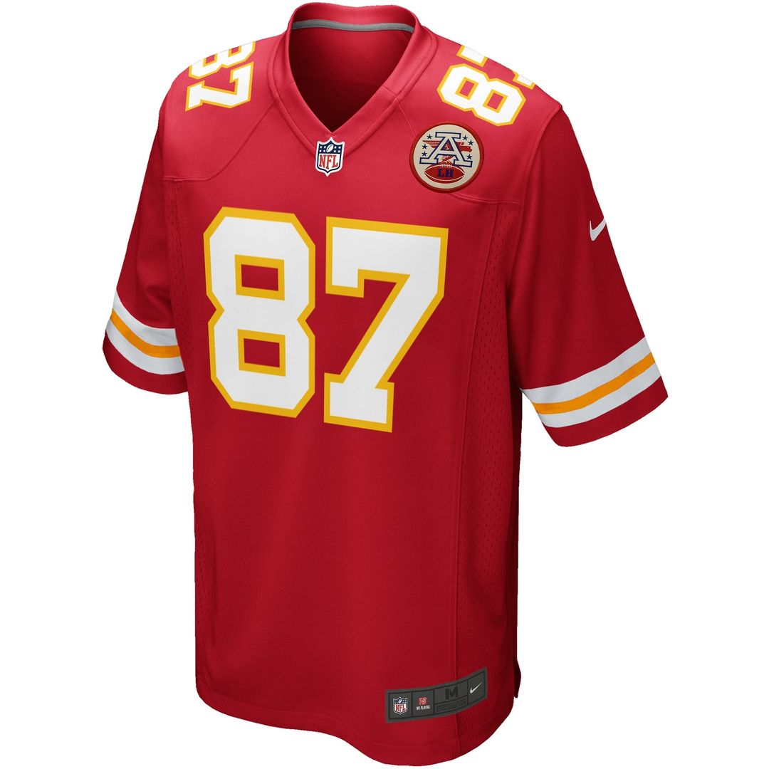 Travis Kelce Kansas City Chiefs Youth Game Jersey - Red