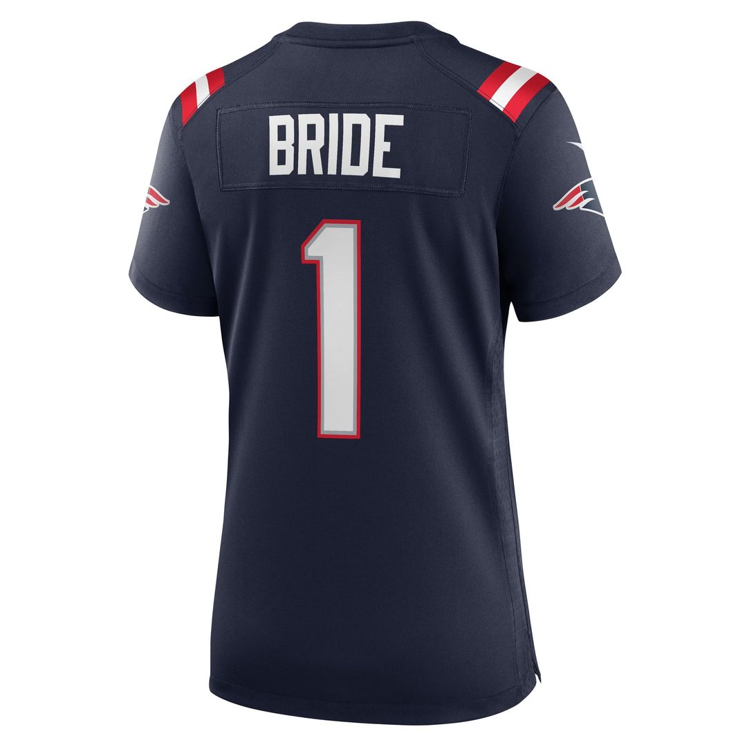 Number 1 Bride New England Patriots Women's Game Jersey - Navy