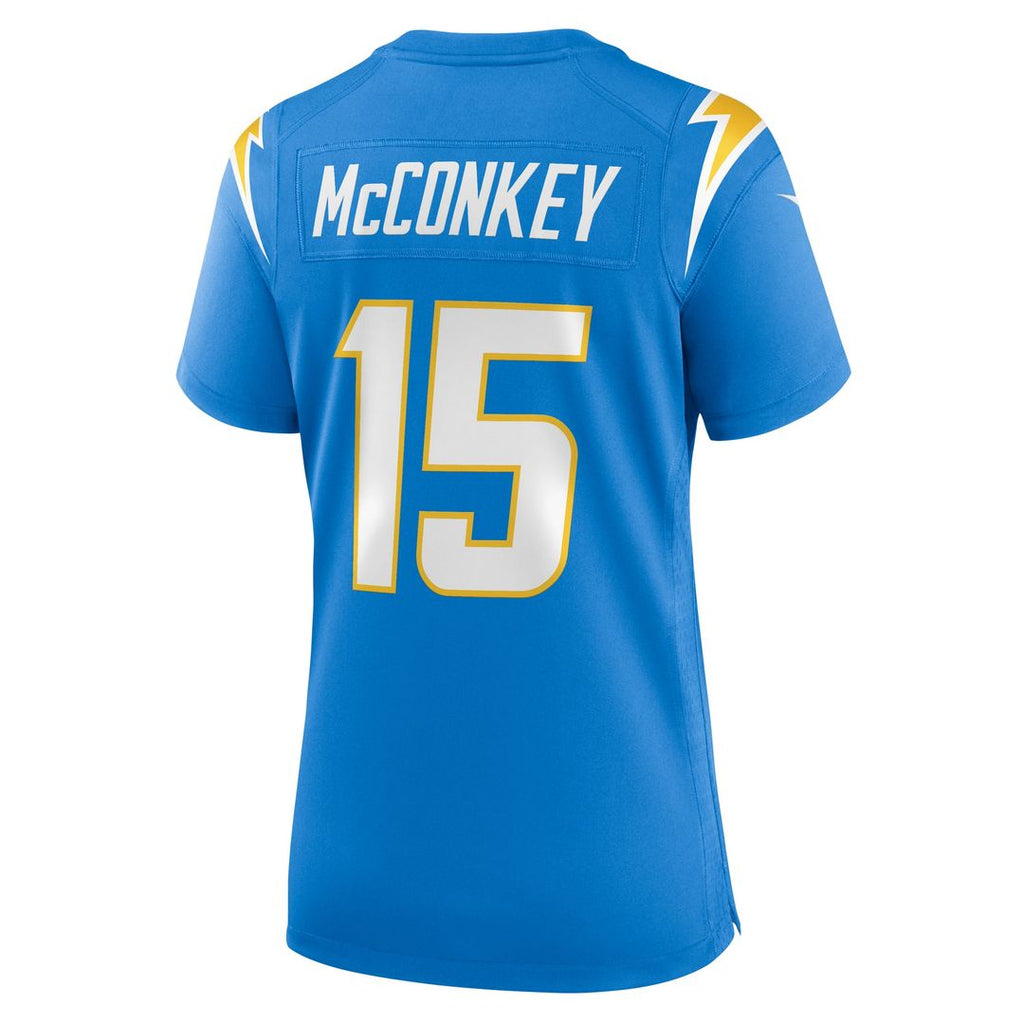 Ladd McConkey Los Angeles Chargers Women's Alternate Charger Power Game Jersey - Gold