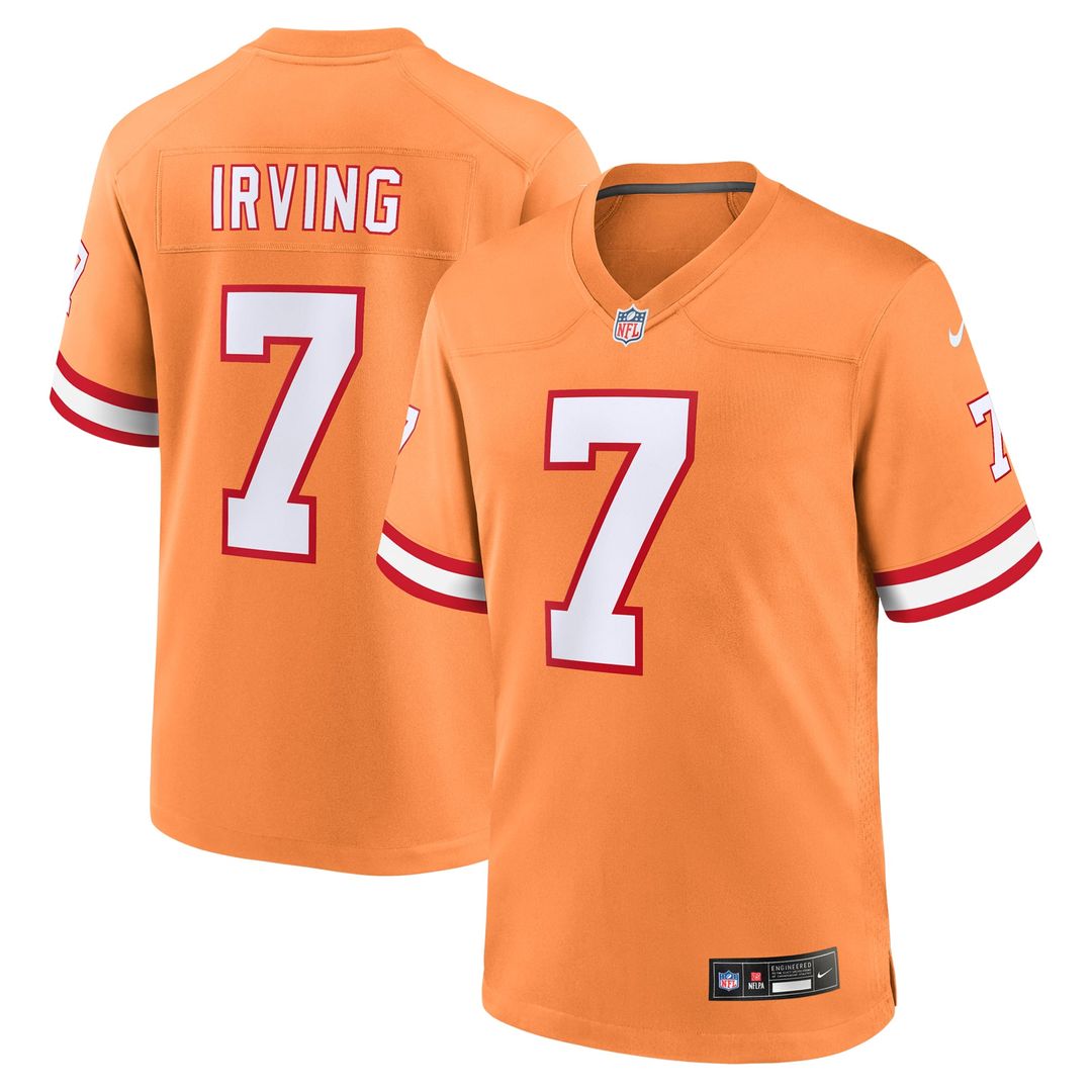 Bucky Irving Tampa Bay Buccaneers Alternate Game Jersey - Pewter