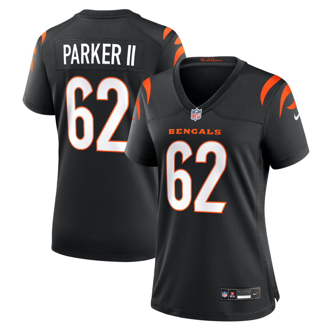 Brian Parker II Cincinnati Bengals Women's Team Game Jersey - Black