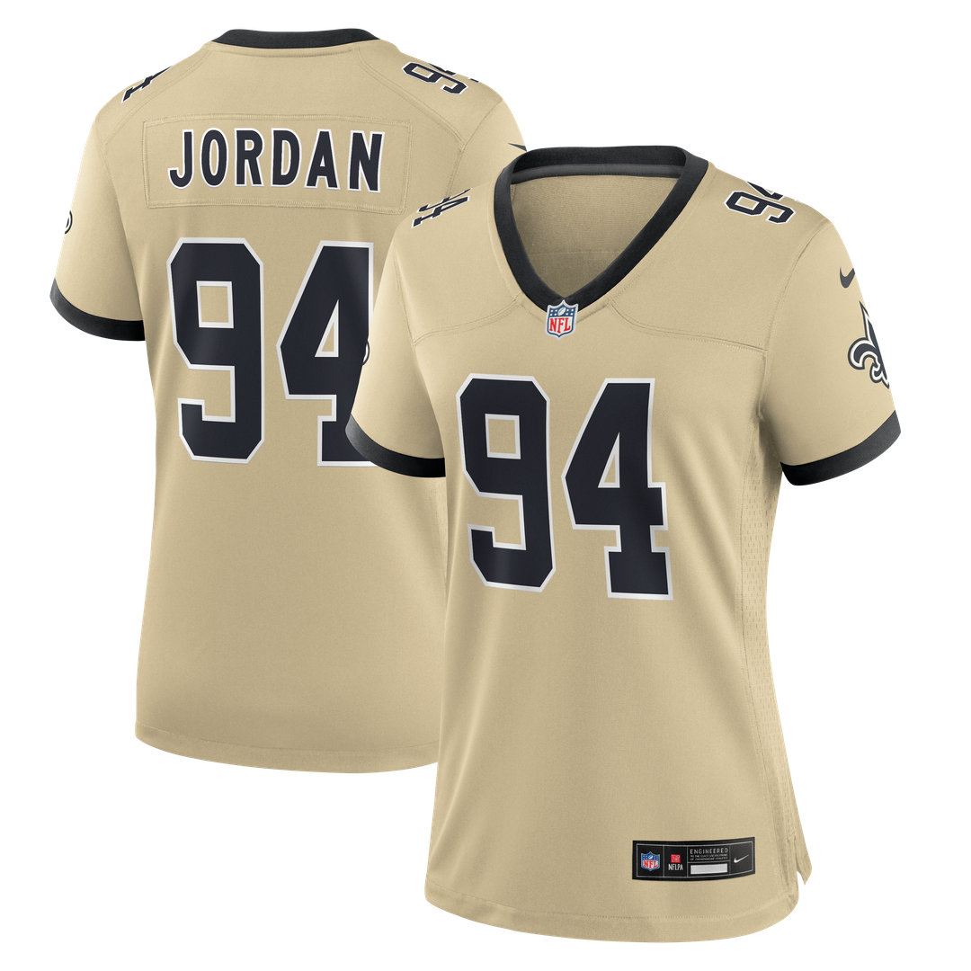 Cameron Jordan New Orleans Saints Women's Gameday Golds Alternate Game Player Jersey - Gold