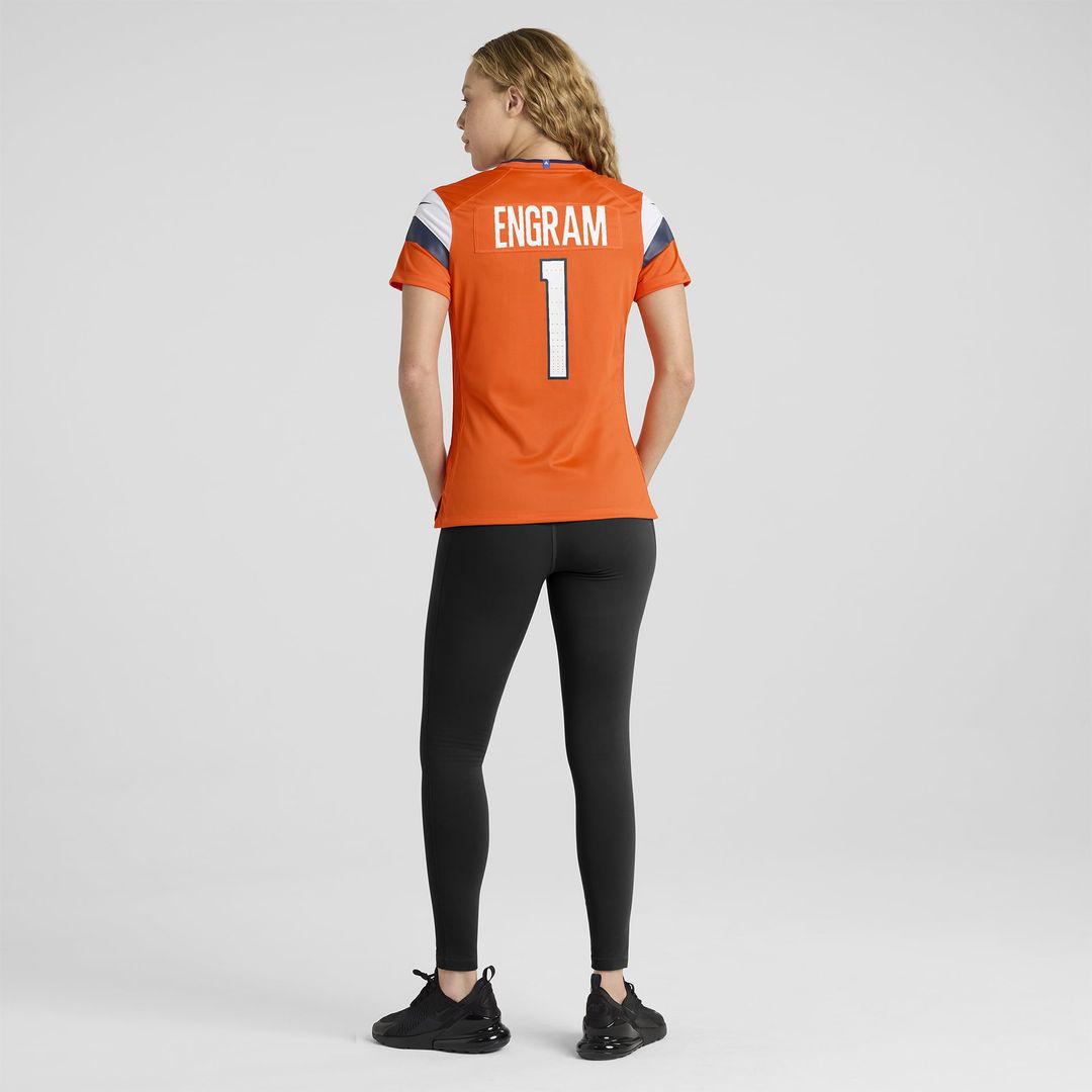 Evan Engram Denver Broncos Women's Team Game Jersey - Orange