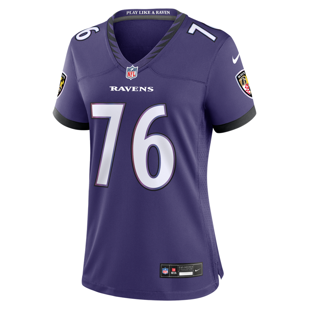 Carson Vinson Baltimore Ravens Women's Team Game Jersey - Purple
