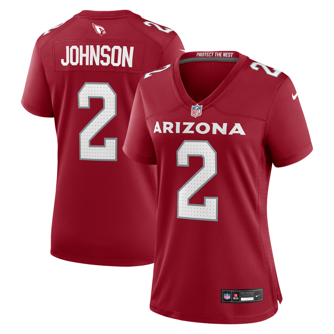 Will Johnson Arizona Cardinals Women's Team Game Jersey - Cardinal