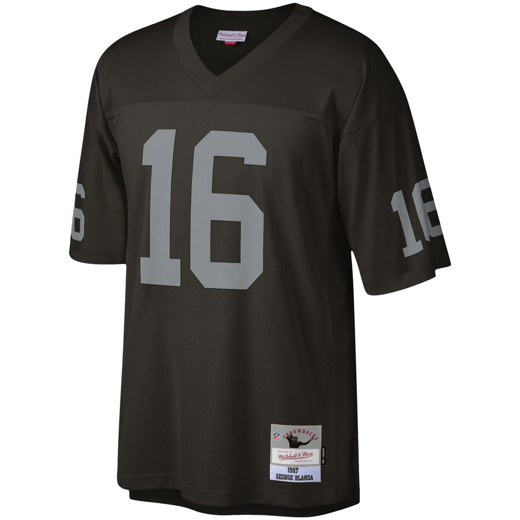 George Blanda Las Vegas Raiders Legacy Replica Jersey - Black