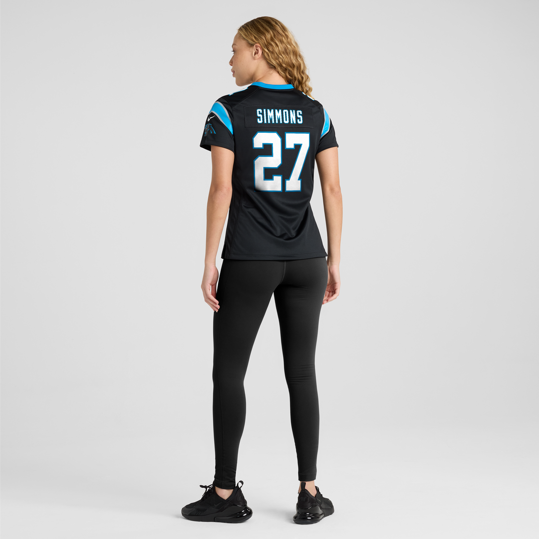 Isaiah Simmons Carolina Panthers Women's Team Game Jersey - Black