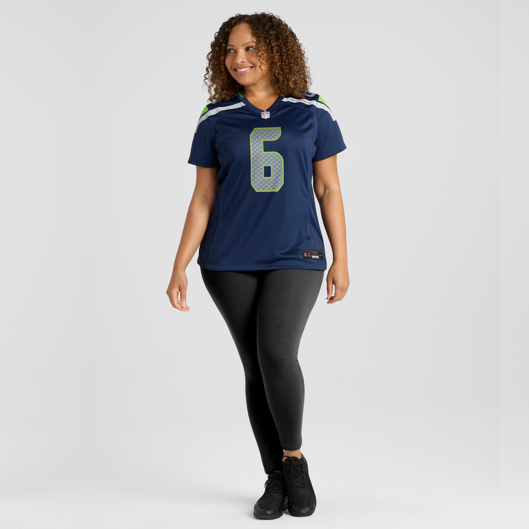 Jalen Milroe Seattle Seahawks Women's Team Game Jersey - College Navy