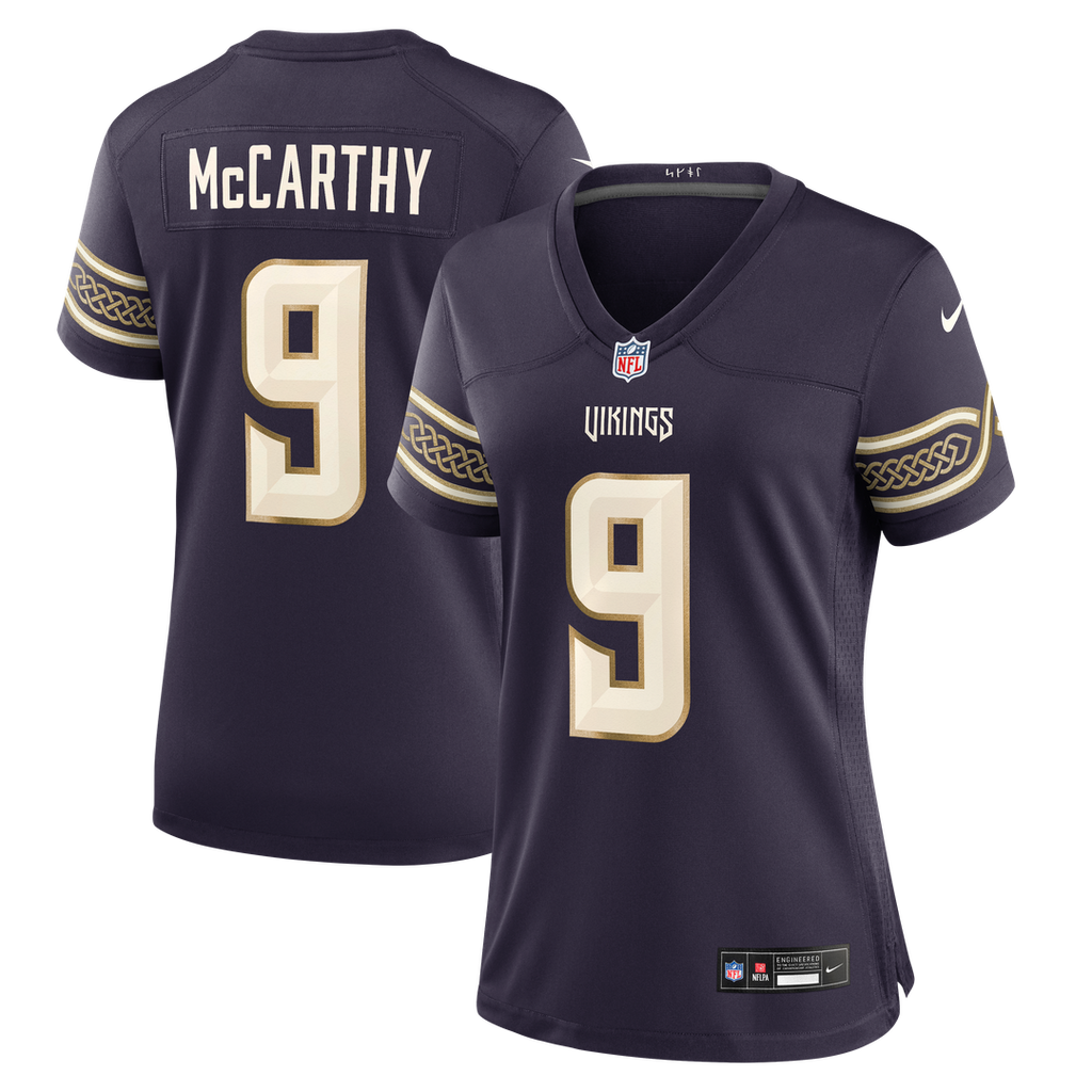 J.J McCarthy Minnesota Vikings Women's 2026 Rivalries Collection Game Jersey - Purple