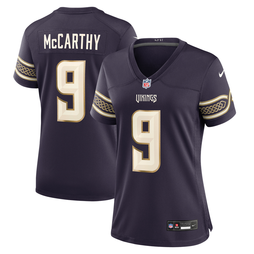 J.J McCarthy Minnesota Vikings Women's 2026 Rivalries Collection Game Jersey - Purple
