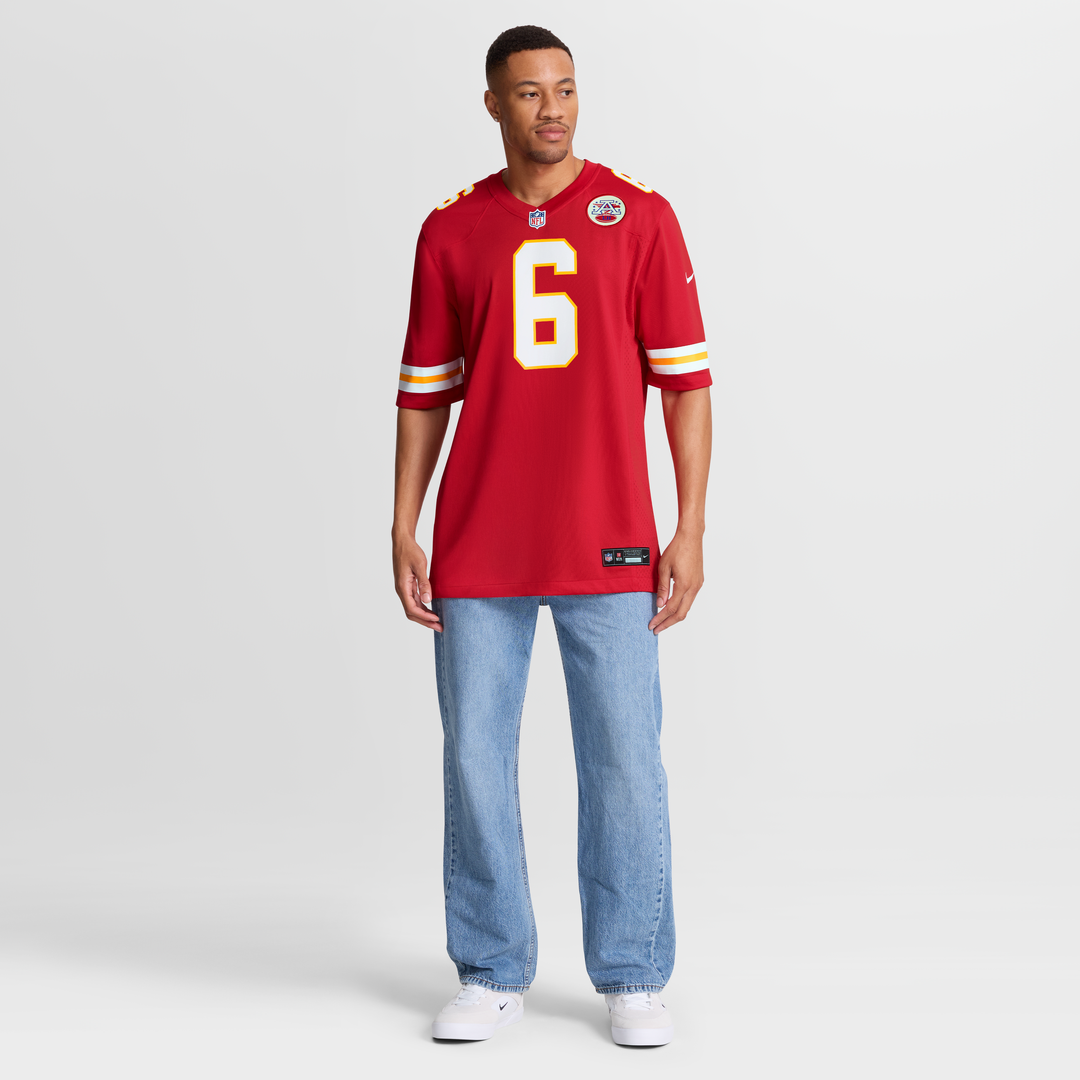 Justin Fields Kansas City Chiefs Game Jersey - Red