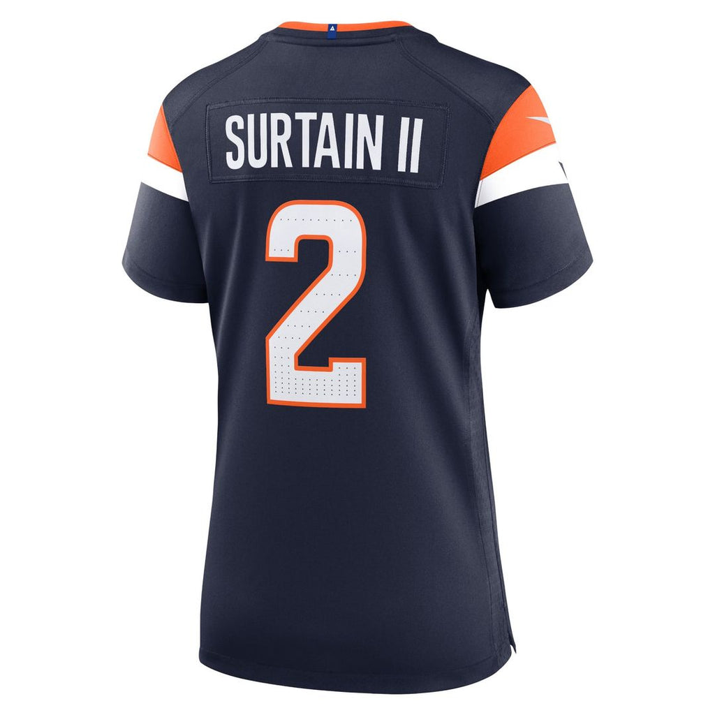 Patrick Surtain II Denver Broncos Women's Team Game Jersey - Orange
