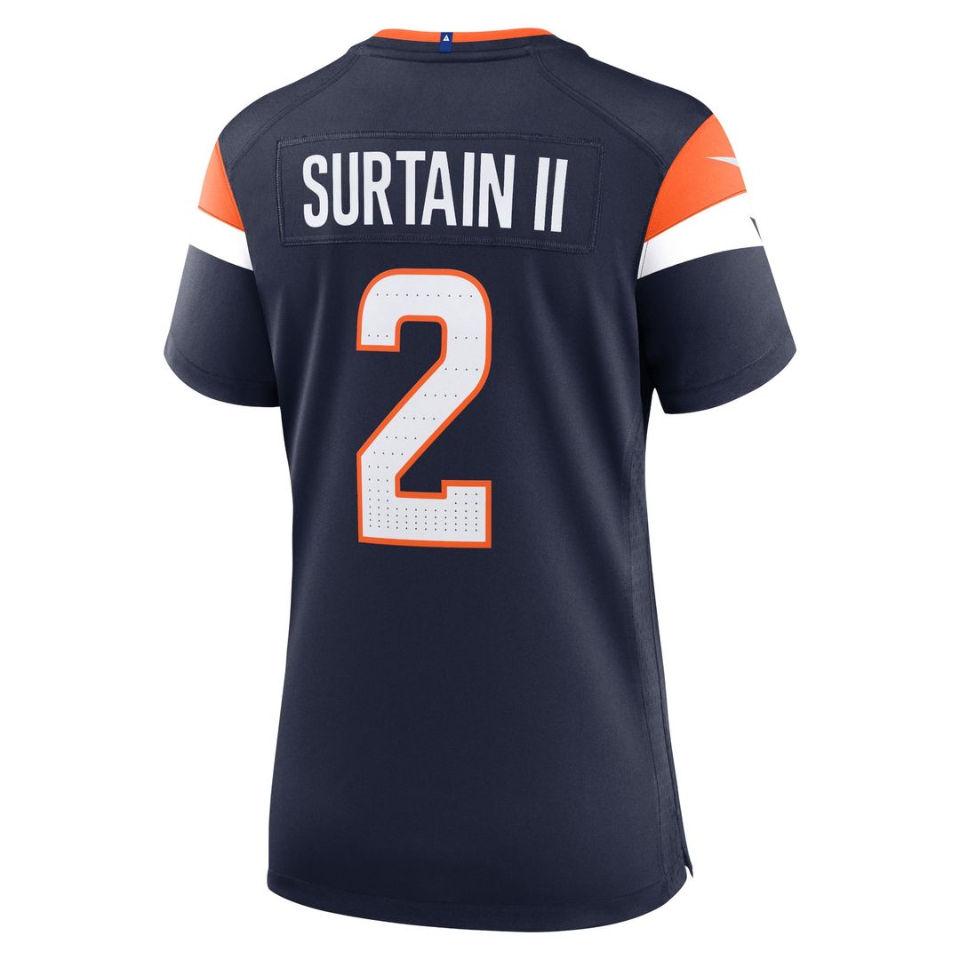 Patrick Surtain II Denver Broncos Women's Team Game Jersey - Orange