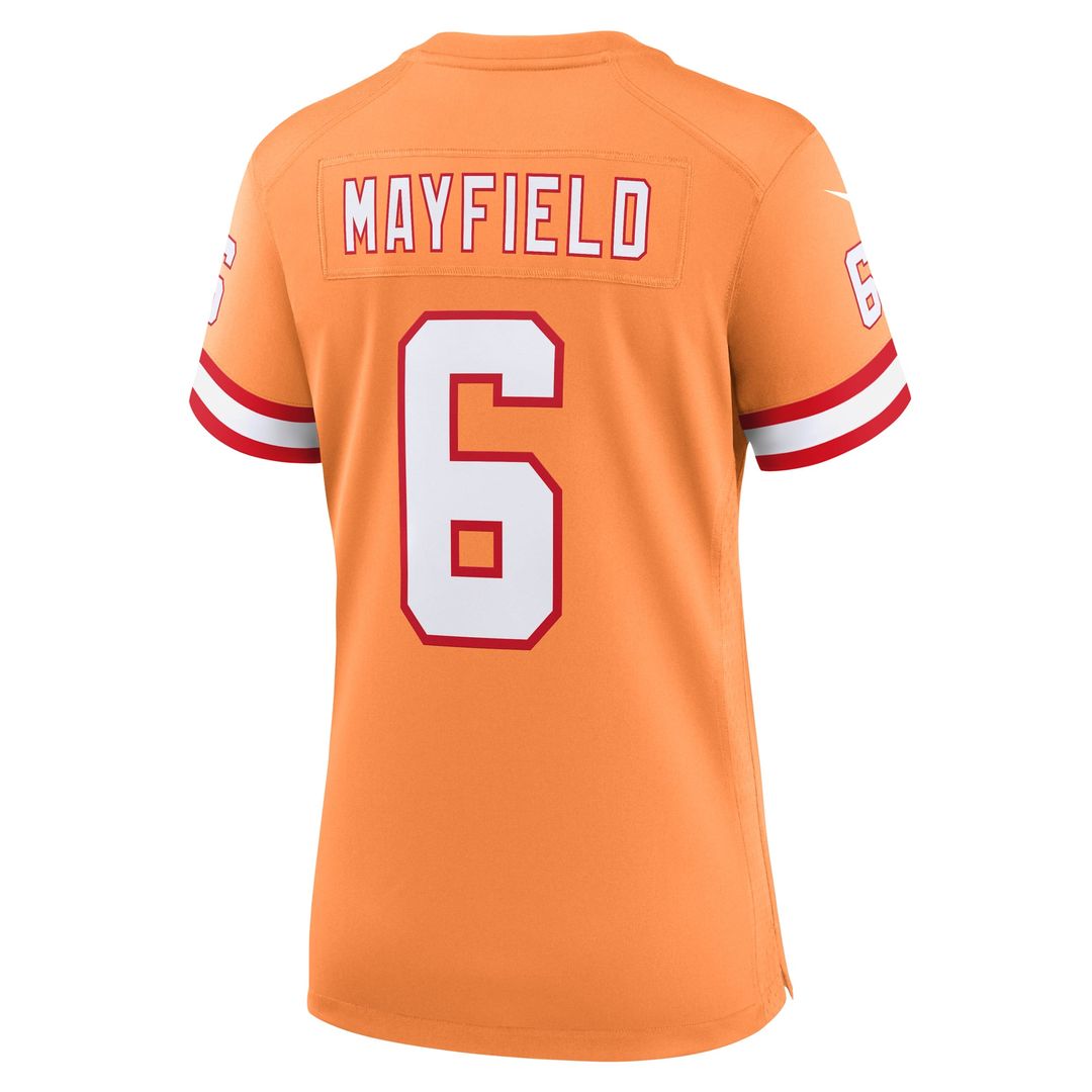 Baker Mayfield Tampa Bay Buccaneers Women's Throwback Game Jersey - Orange