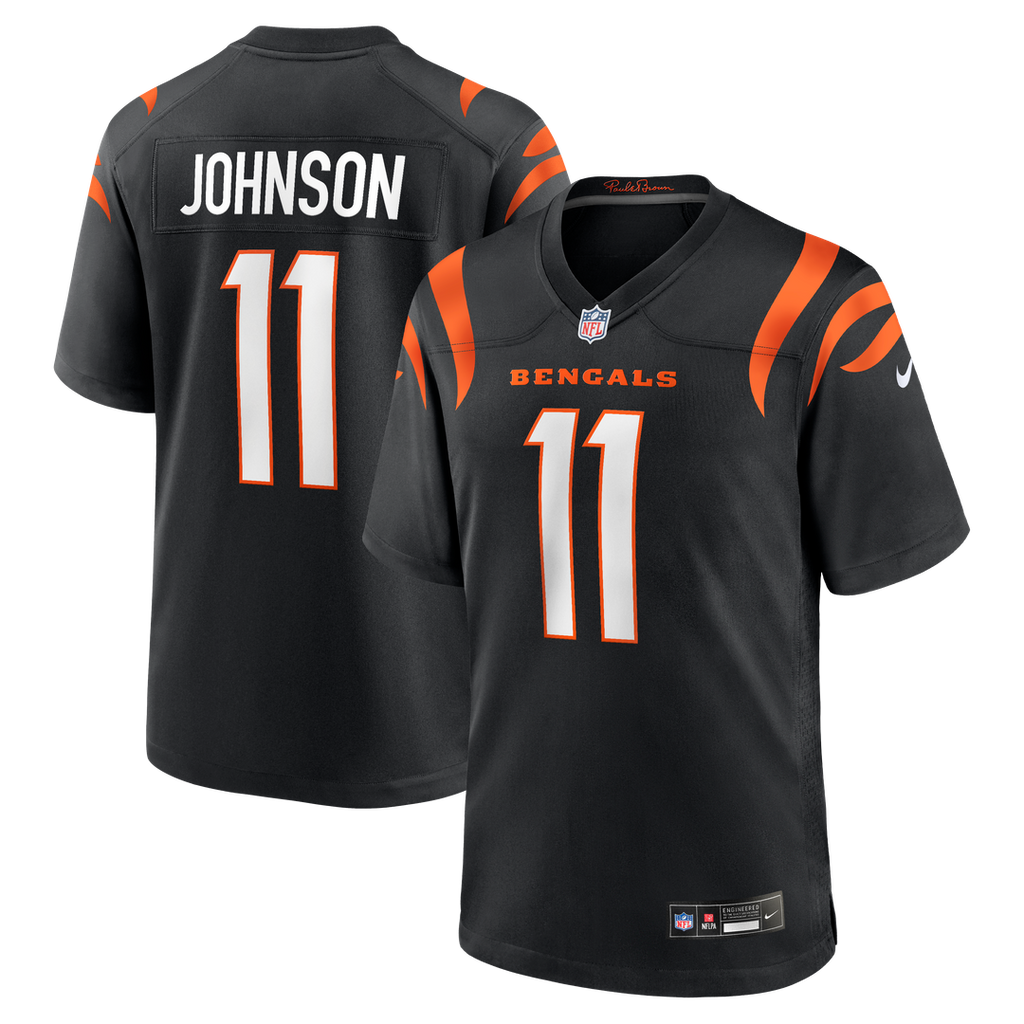 Josh Johnson Cincinnati Bengals Team Game Jersey - Black