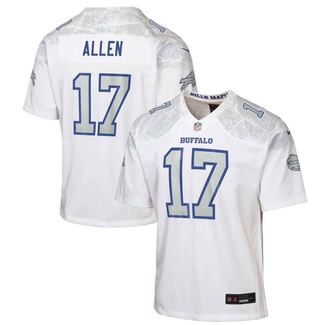 Josh Allen Buffalo Bills Youth Rivalries Collection Game Jersey - White