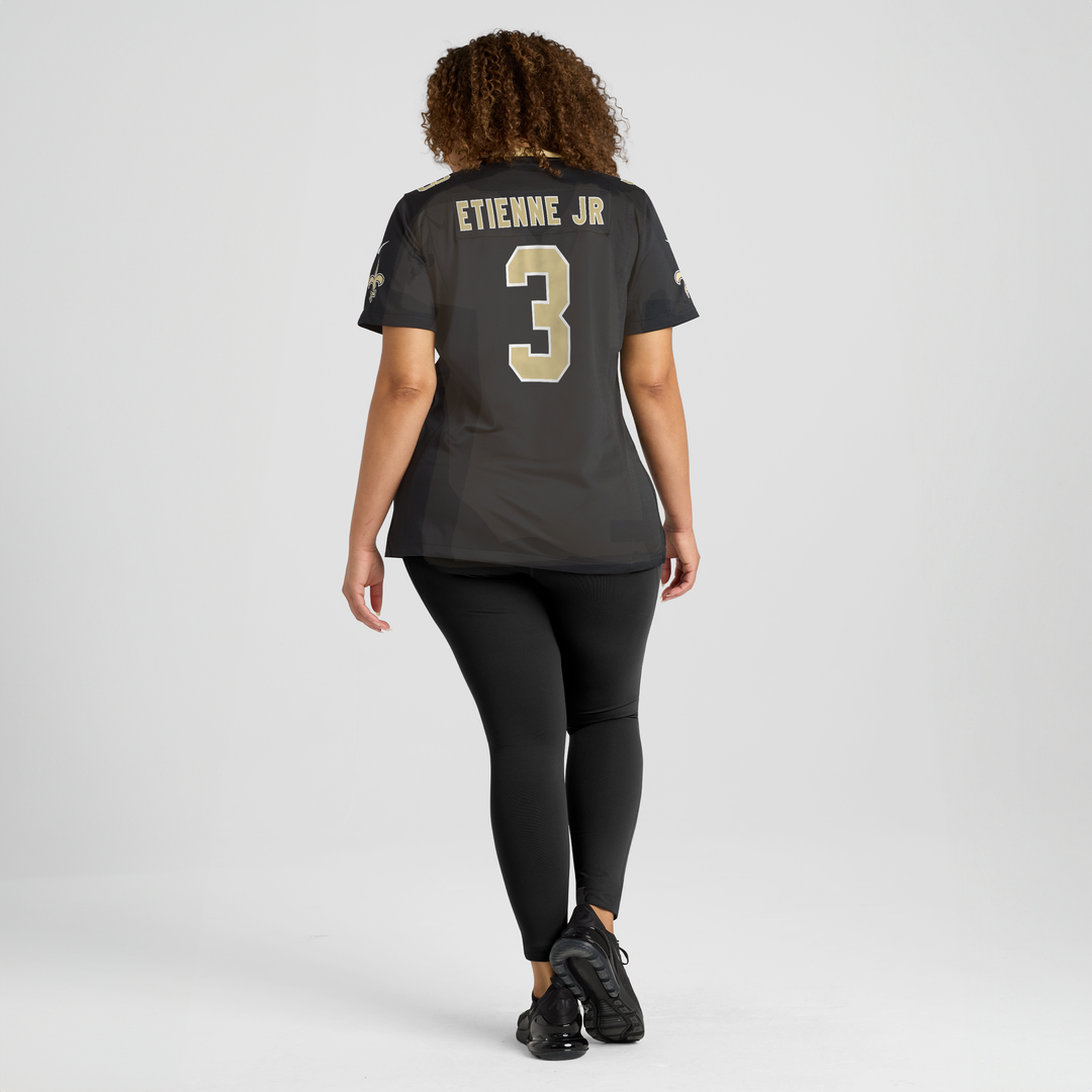 Travis Etienne Jr New Orleans Saints Women's Team Game Jersey - Black
