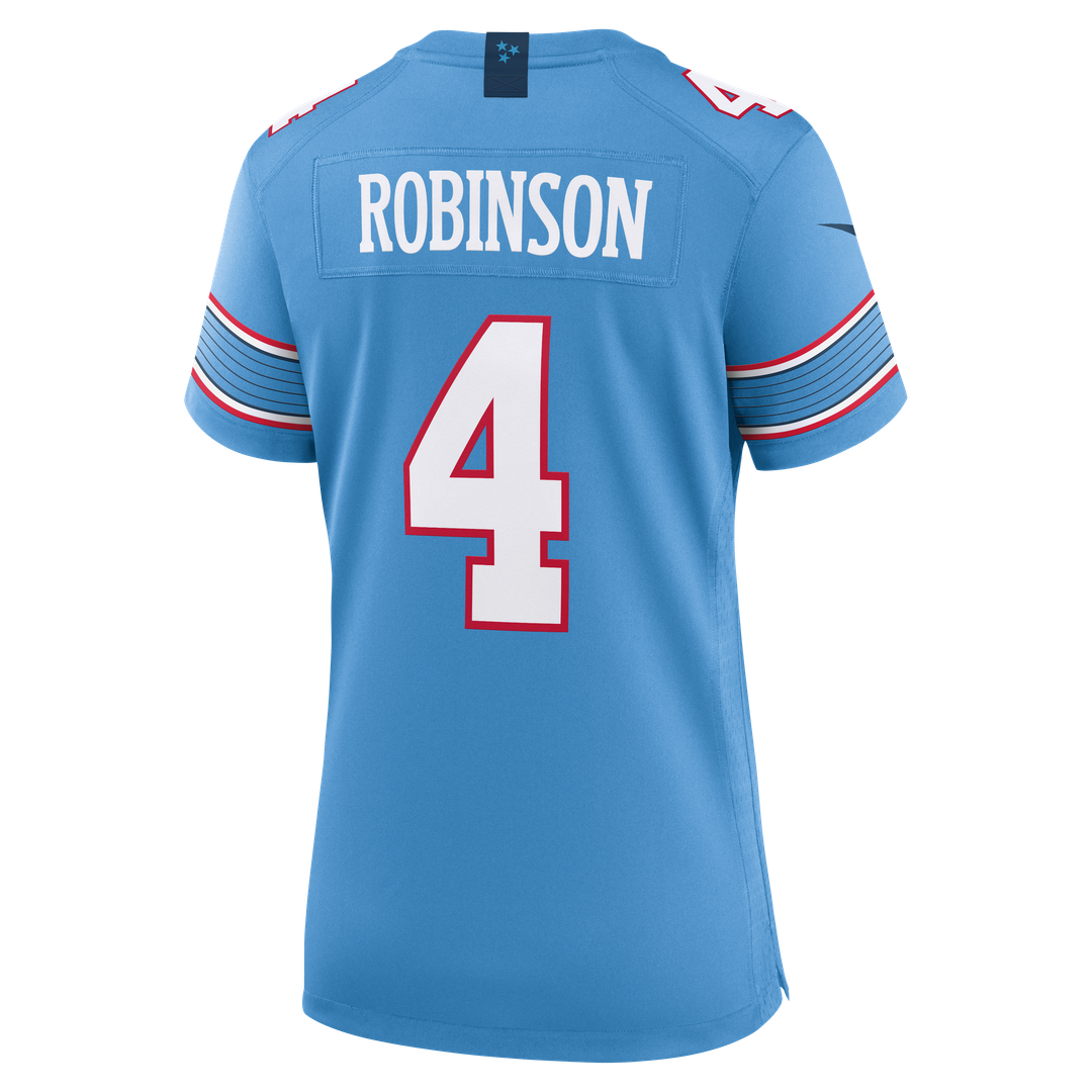 Wan'Dale Robinson Tennessee Titans Women's Team Game Jersey - Light Blue