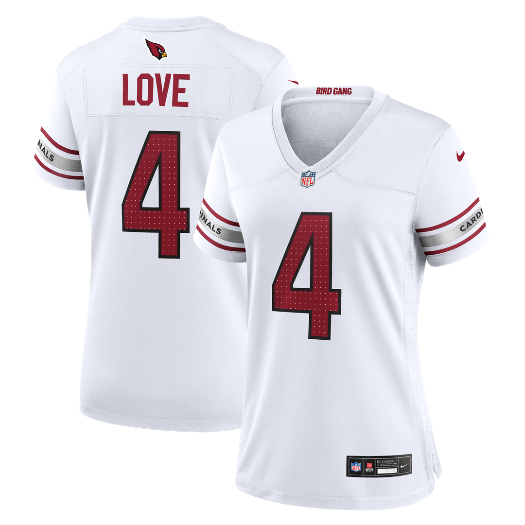 Jeremiyah Love Arizona Cardinals Women's Game Jersey - White