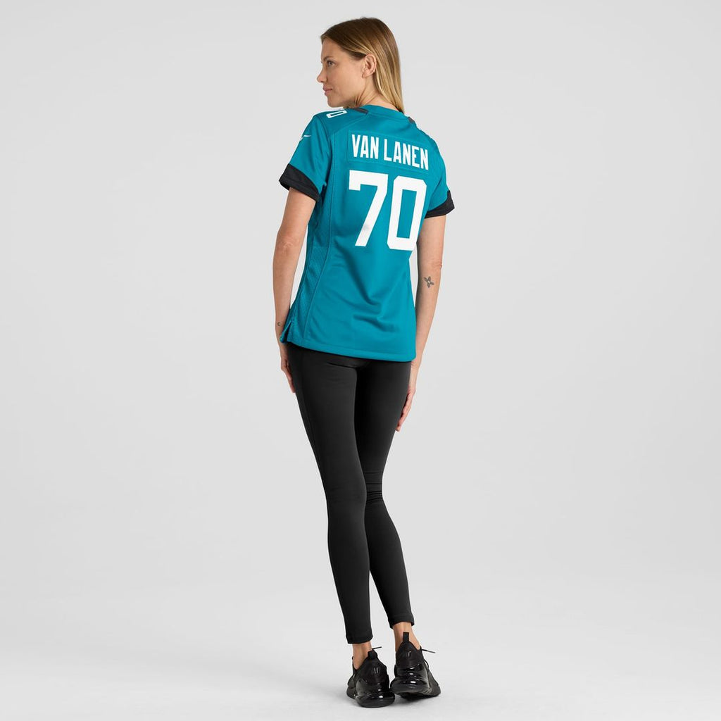 Cole Van Lanen Jacksonville Jaguars Women's Game Player Jersey - Teal