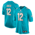 Bob Griese Miami Dolphins Game Retired Player Jersey - Aqua