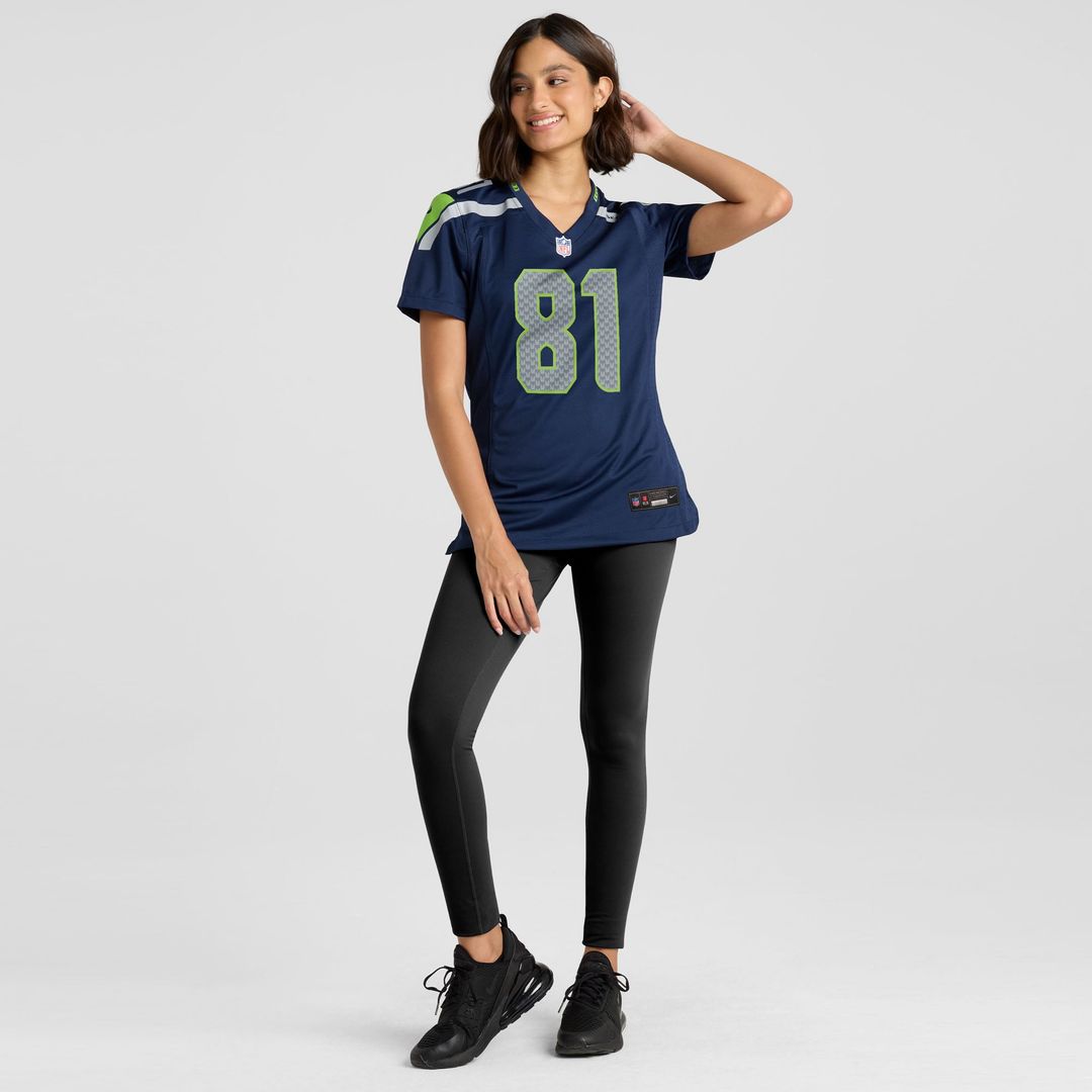 Eric Saubert Seattle Seahawks Women's Team Game Jersey - College Navy