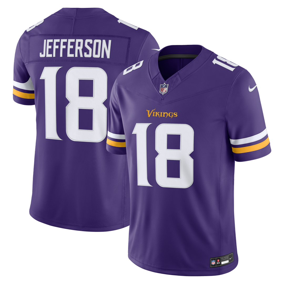 Justin Jefferson Minnesota Vikings Team Vapor F.U.S.E. Stitched Limited Jersey - Purple