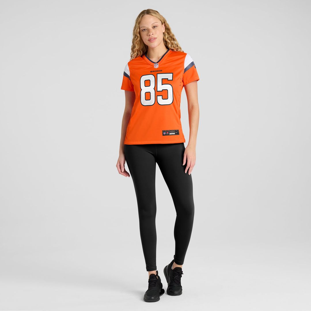 Lucas Krull Denver Broncos Women's Team Game Jersey - Orange
