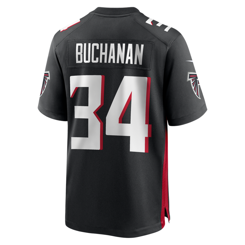 Ray Buchanan Atlanta Falcons Game Retired Player Jersey - Black