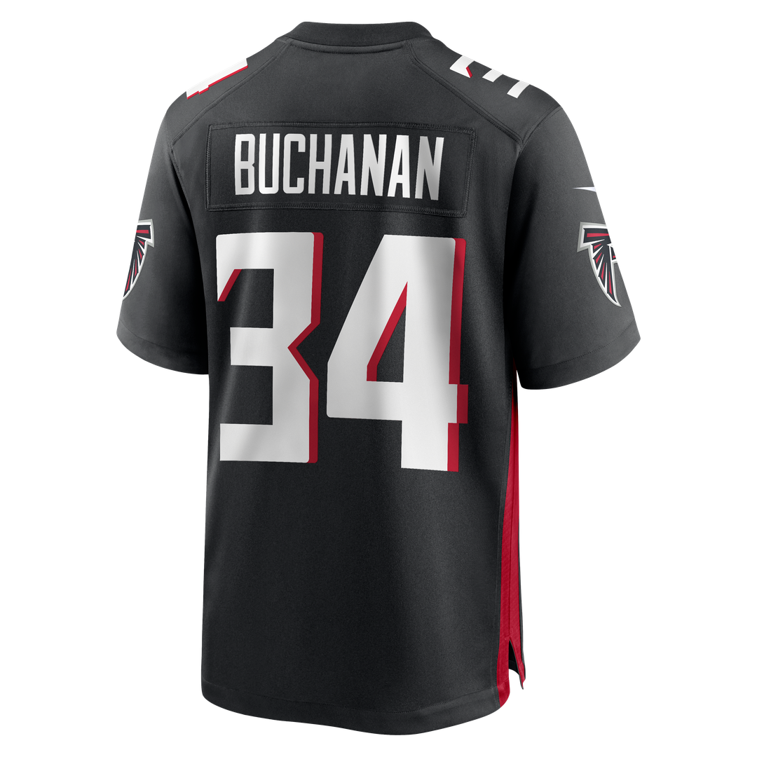 Ray Buchanan Atlanta Falcons Game Retired Player Jersey - Black