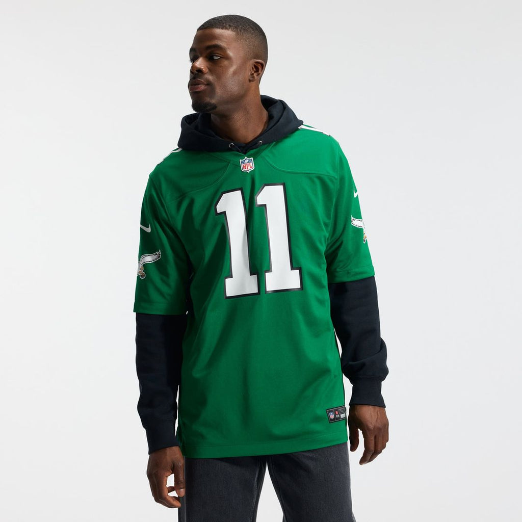 A.J. Brown Philadelphia Eagles Team Game Jersey - Midnight Green