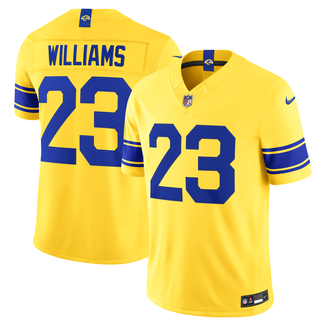 Kyren Williams Los Angeles Rams Team Vapor F.U.S.E. Stitched Limited Jersey - Royal