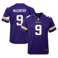 J.J. McCarthy Minnesota Vikings Youth Game Jersey - Purple