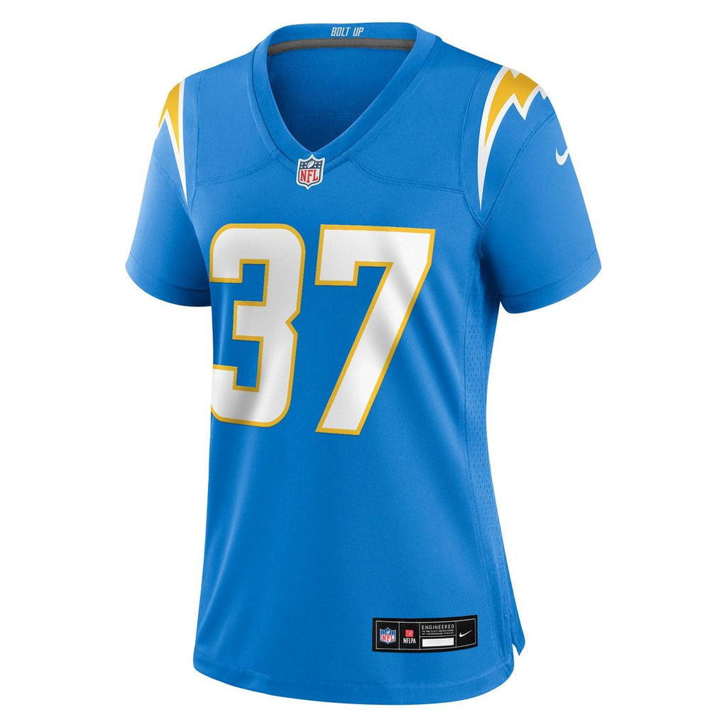 Jordan Oladokun Los Angeles Chargers Women's Team Game Jersey - Powder Blue