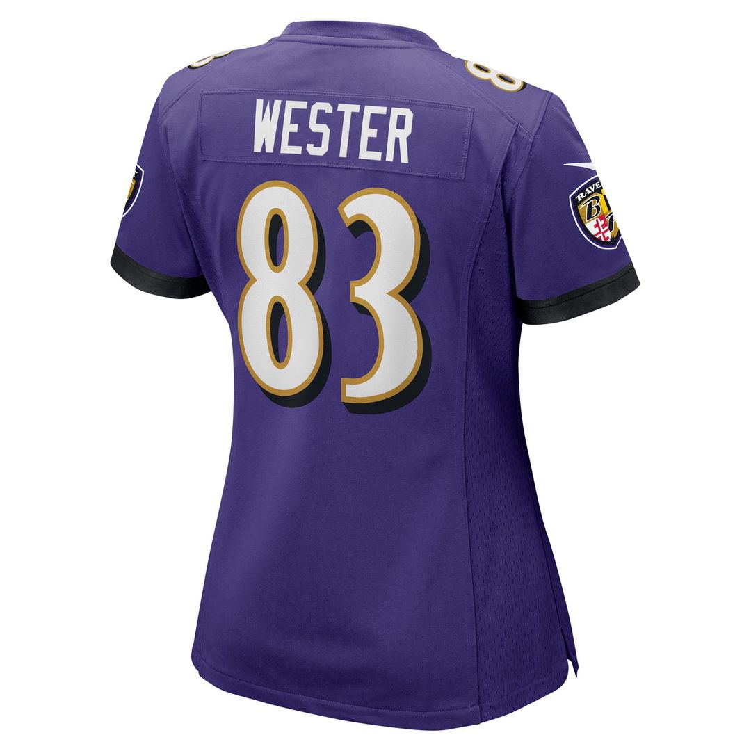 LaJohntay Wester Baltimore Ravens Women's Team Game Jersey - Purple