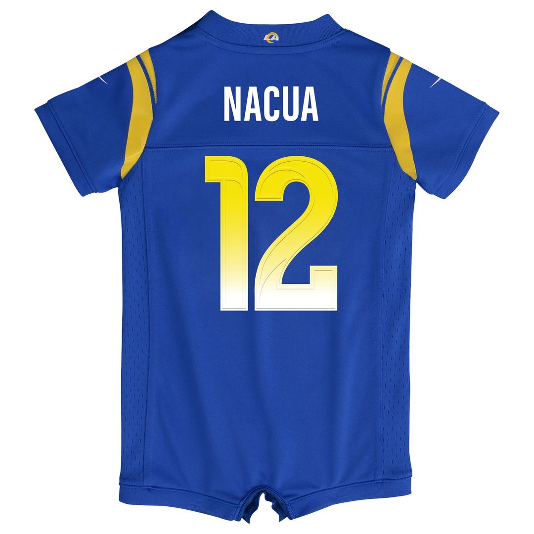 Puka Nacua Los Angeles Rams Newborn Romper Game Jersey - Royal