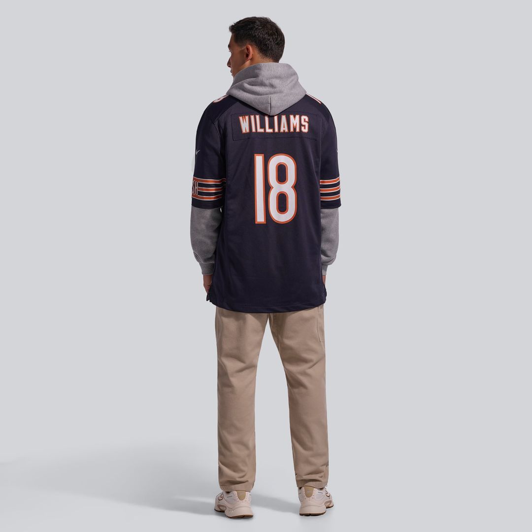 Caleb Williams Chicago Bears First Round Pick Player Game Jersey - White