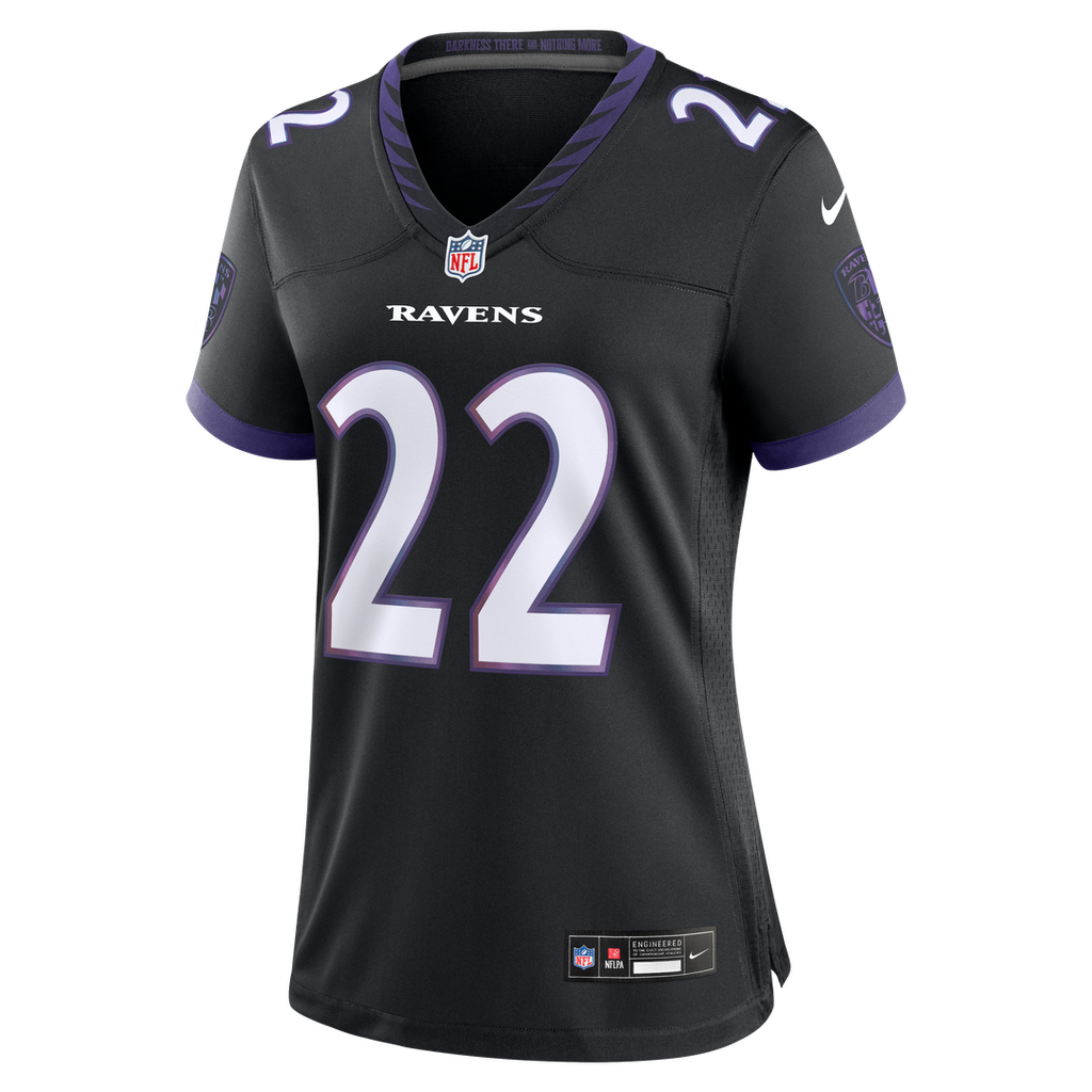 Derrick Henry Baltimore Ravens Women's Alternate Game Jersey - Black