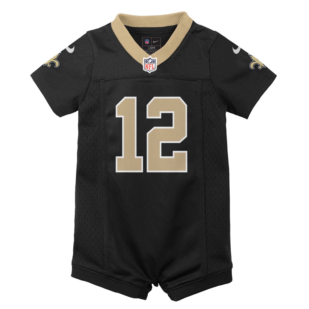 Chris Olave New Orleans Saints Newborn Romper Game Jersey - Black