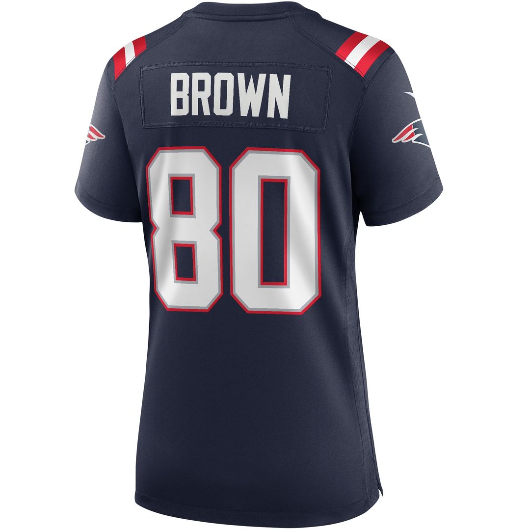 Troy Brown New England Patriots Women's Game Retired Player Jersey - Navy