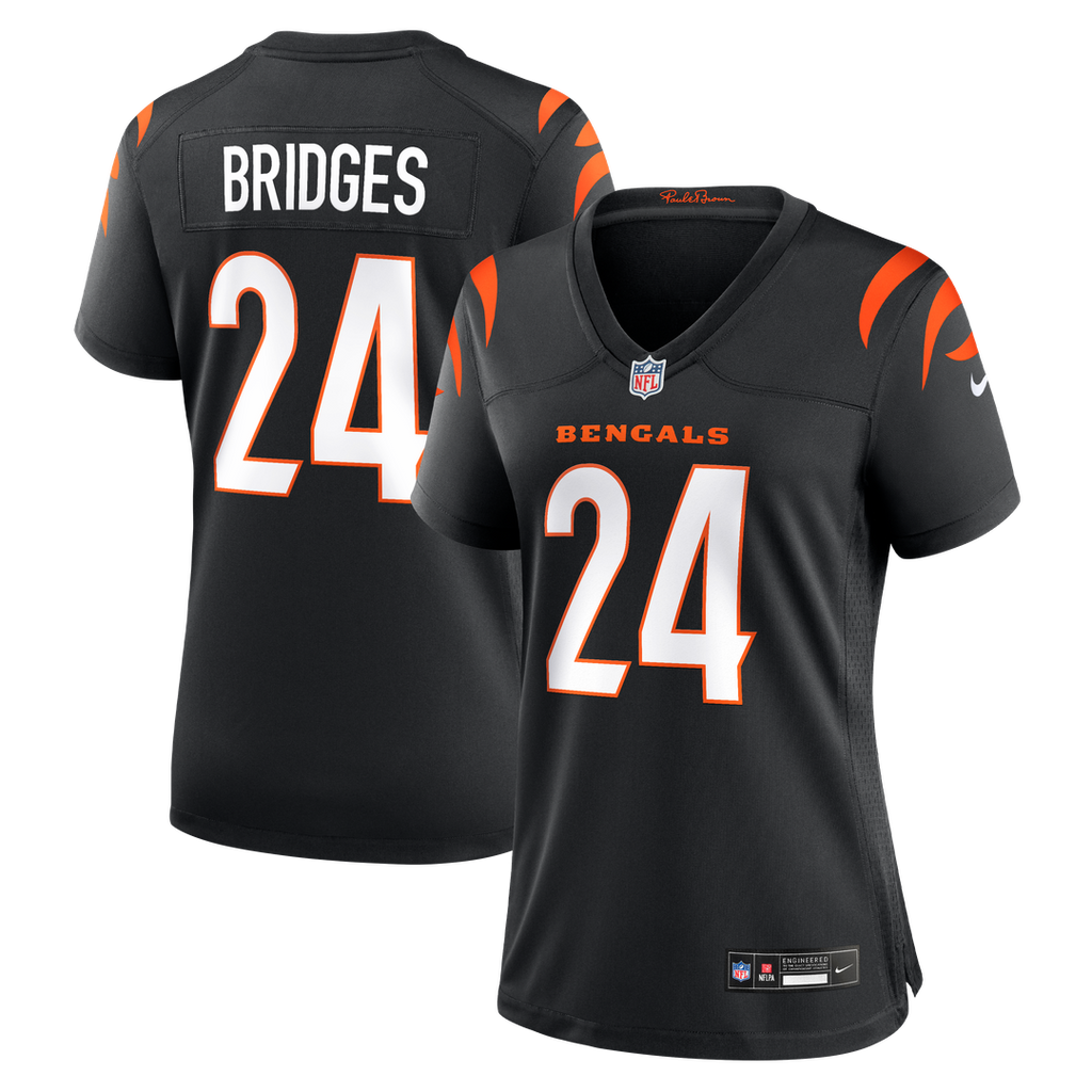 Trikweze Bridges Cincinnati Bengals Women's Team Game Jersey - Black
