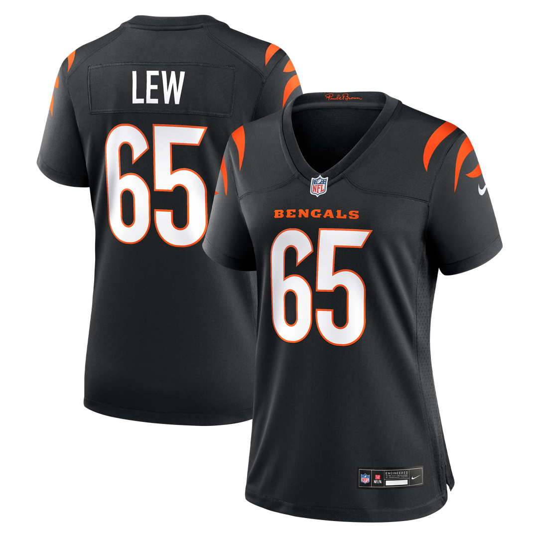 Connor Lew Cincinnati Bengals Women's Team Game Jersey - Black