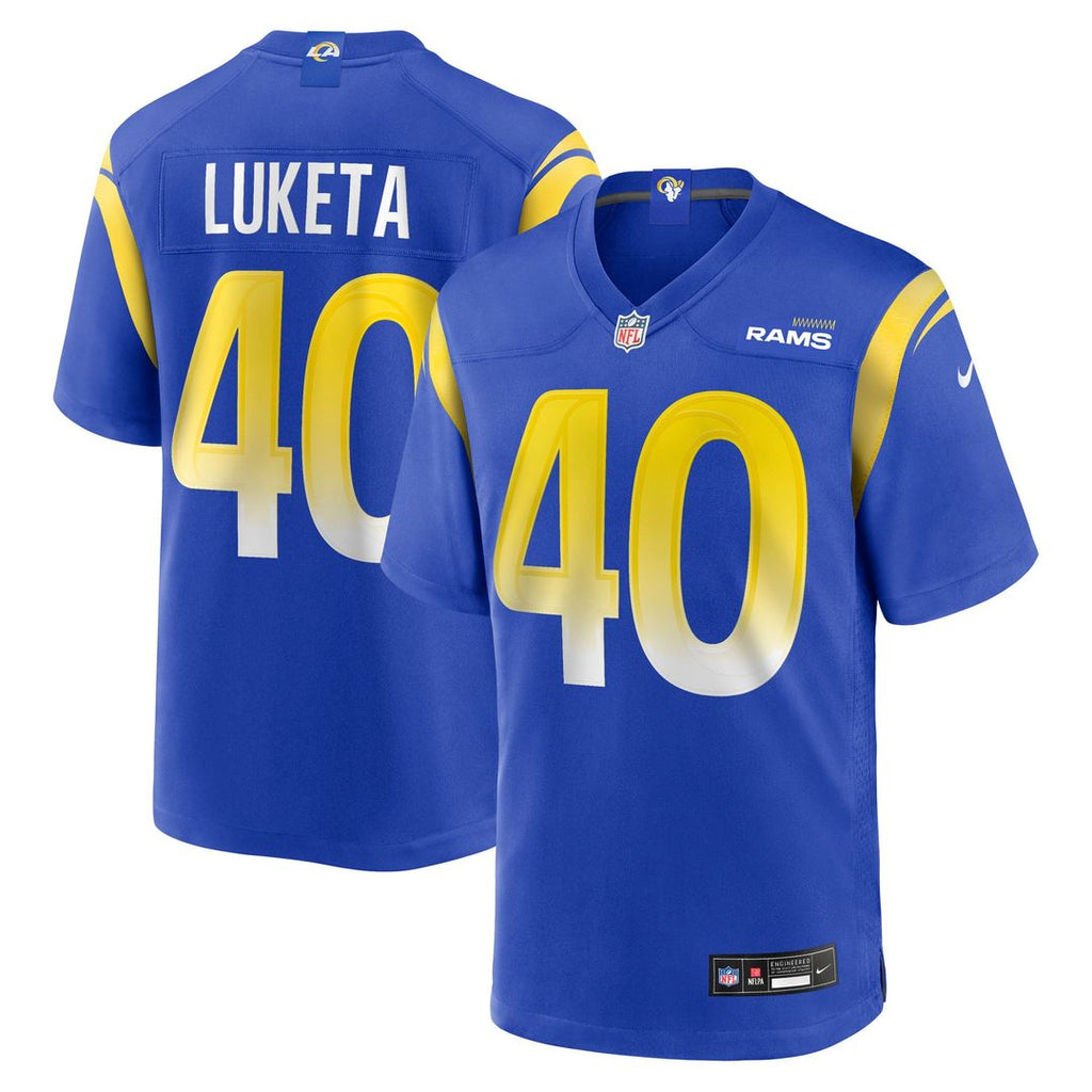 Jesse Luketa Los Angeles Rams Team Game Jersey - Royal